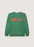 Saint Michael Cerberus Crewneck Sweater Green Saint Michael Cerberus Crewneck Sweater Green - Image 2 | Authenticated at Pieces Los Angeles