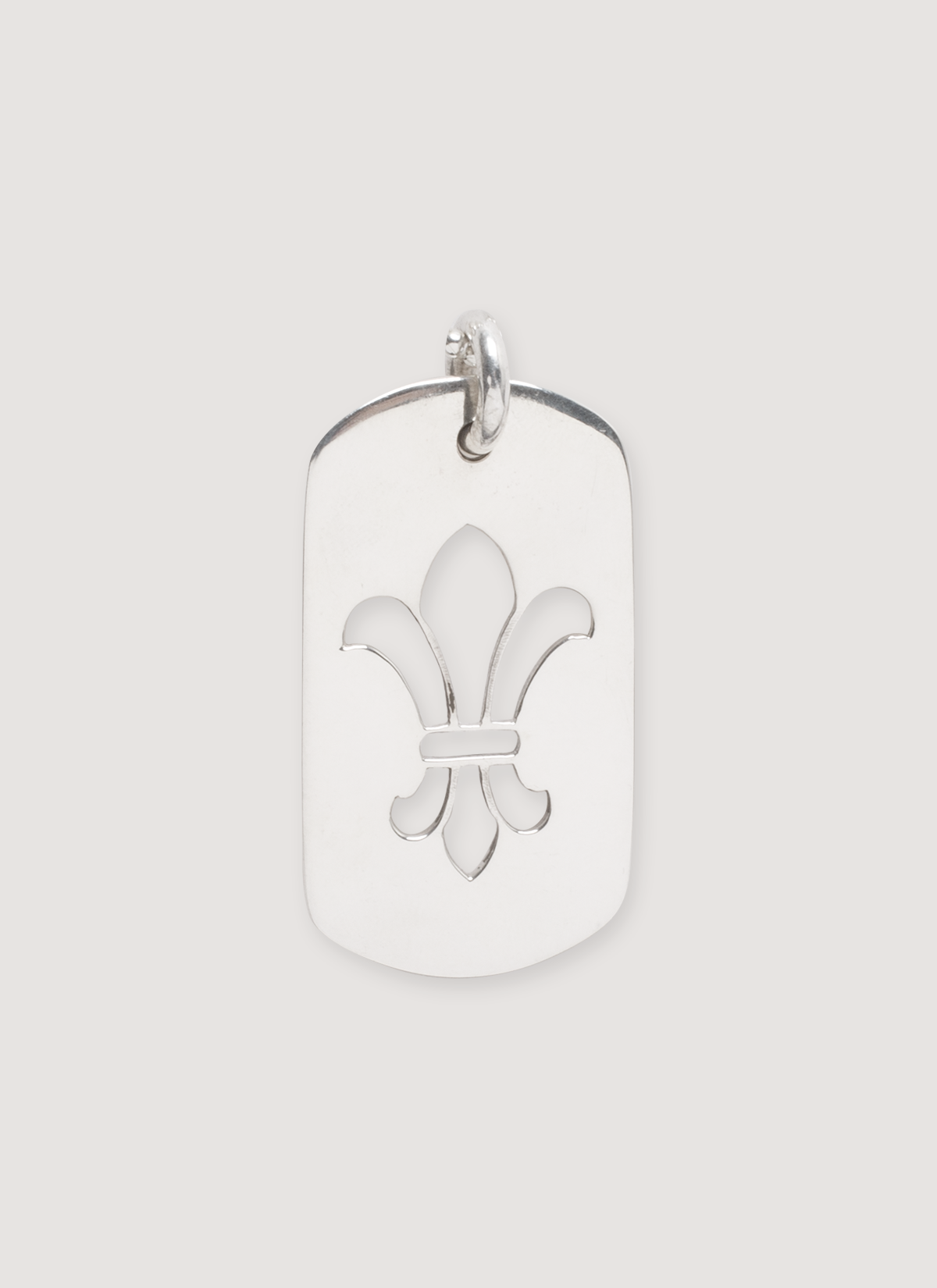 Chrome Hearts Large Fleur Cut Out Dog Tag Necklace Silver Chrome Hearts Large Fleur Cut Out Dog Tag Necklace Silver - Image 2 | Authenticated at Pieces Los Angeles