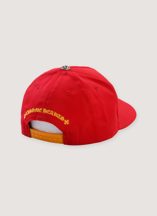 Chrome Hearts CH Baseball Hat Red Gold