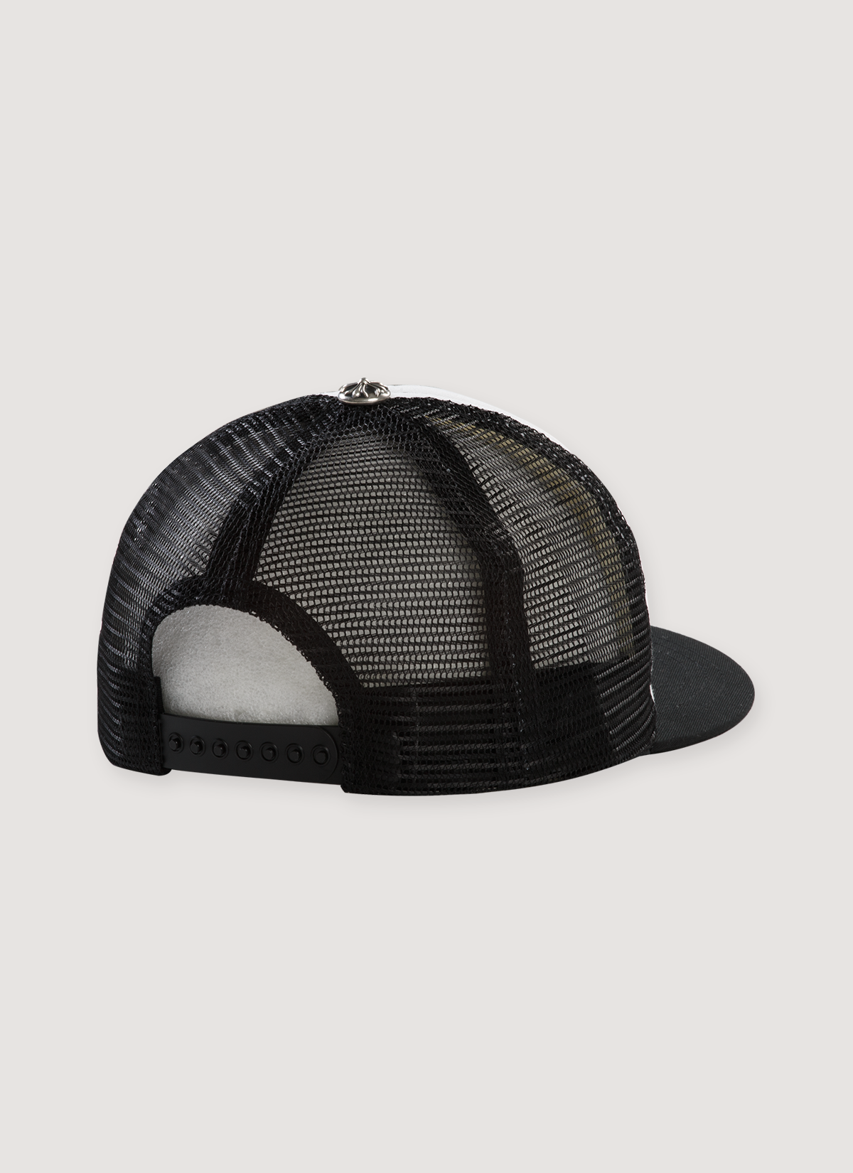 Chrome Hearts Hollywood Trucker Hat White Black Chrome Hearts Hollywood Trucker Hat White Black - Image 2 | Authenticated at Pieces Los Angeles