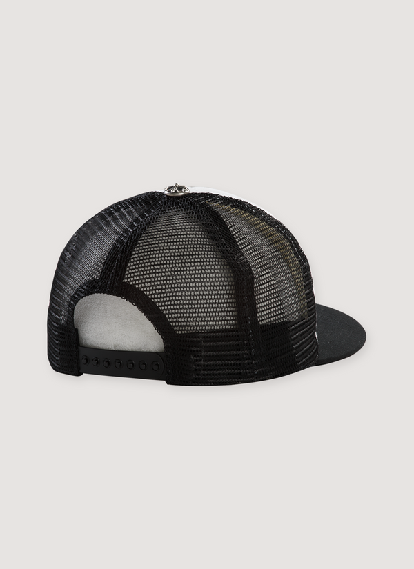 Chrome Hearts Hollywood Trucker Hat White Black alternate view - Shop at Pieces Los Angeles