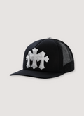 Chrome Hearts Cemetery Cross Pony Hair Trucker Black Chrome Hearts Cemetery Cross Pony Hair Trucker Black - Image 1 | Authenticated at Pieces Los Angeles