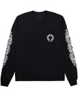 Chrome Hearts Horseshoe Floral Longsleeve Black White