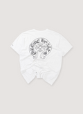 Chrome Hearts Horseshoe Tee Shirt White (Pre-Owned), front chest pocket, screen printed black text logos, back view Chrome Hearts Horseshoe Tee White (Pre-Owned) - Image 2 | Authenticated at Pieces Los Angeles
