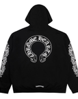 Chrome Hearts Horseshoe Zip Up Sweatshirt Black