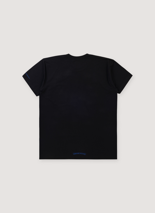Chrome Hearts Neck Logo Tee Black Blue