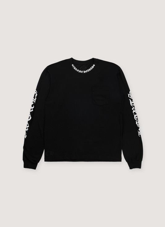 Chrome Hearts Neck Logo Longsleeve Black