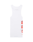 Chrome Hearts Rolling Stoned Ribbed Tank White