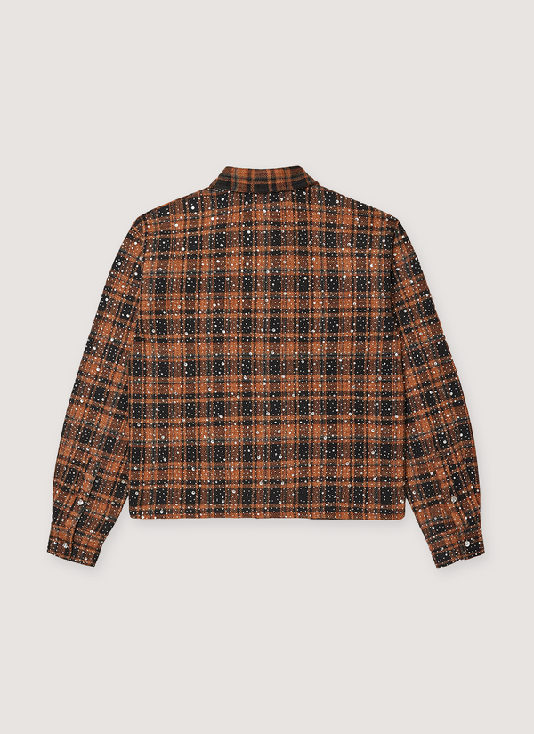 Vale Forever Chainsaw Flannel Orange Black alternate view - Shop at Pieces Los Angeles
