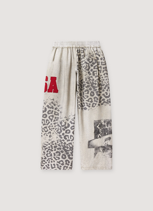 Vale Forever Cheetah Sweatpants Grey