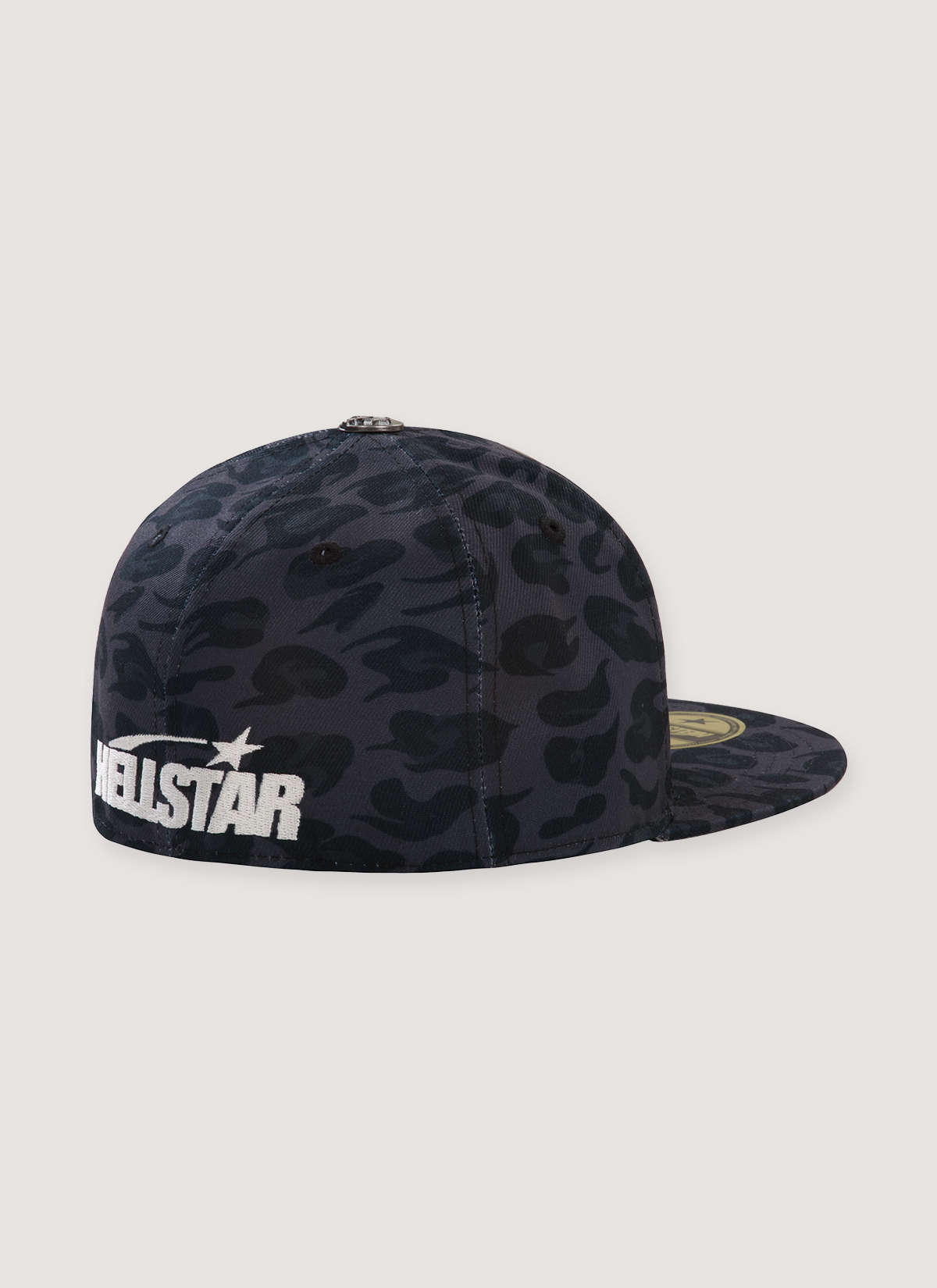 Hellstar Logo Fitted Hat Cheetah Grey Black Hellstar Logo Fitted Hat Cheetah Grey Black - Image 2 | Authenticated at Pieces Los Angeles