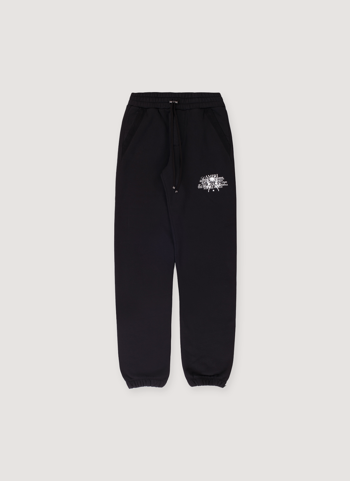 Amiri Cherub Text Sweatpants Black