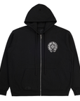 Chrome Hearts Malibu Horseshoe Zip Up Sweatshirt Black