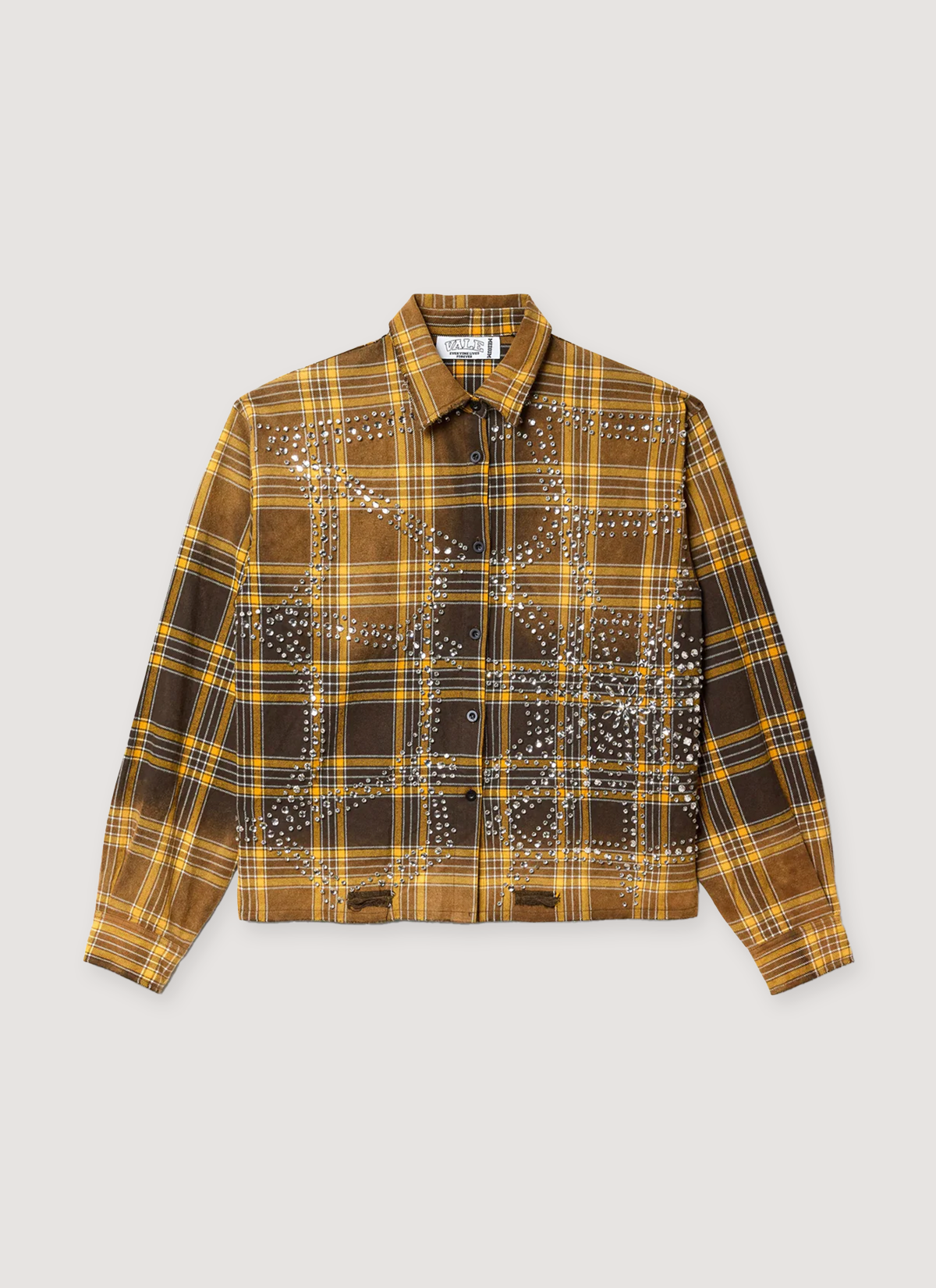 Vale Forever Chocolate Flannel Yellow Vale Forever Chocolate Flannel Yellow - Image 1 | Authenticated at Pieces Los Angeles