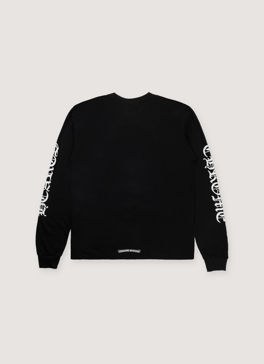 Chrome Hearts Neck Logo Longsleeve Black