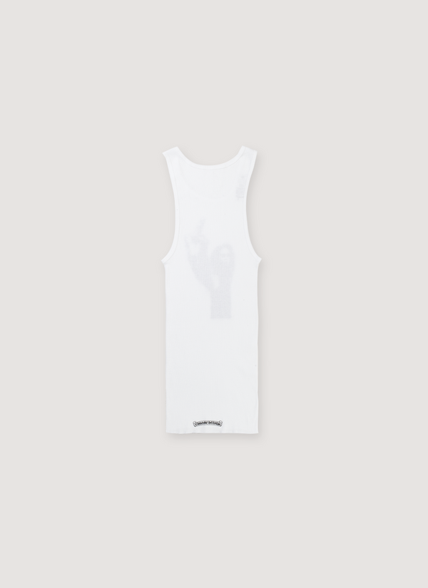 Chrome Hearts Richard Stark Ribbed Tank White alternate view - Shop at Pieces Los Angeles