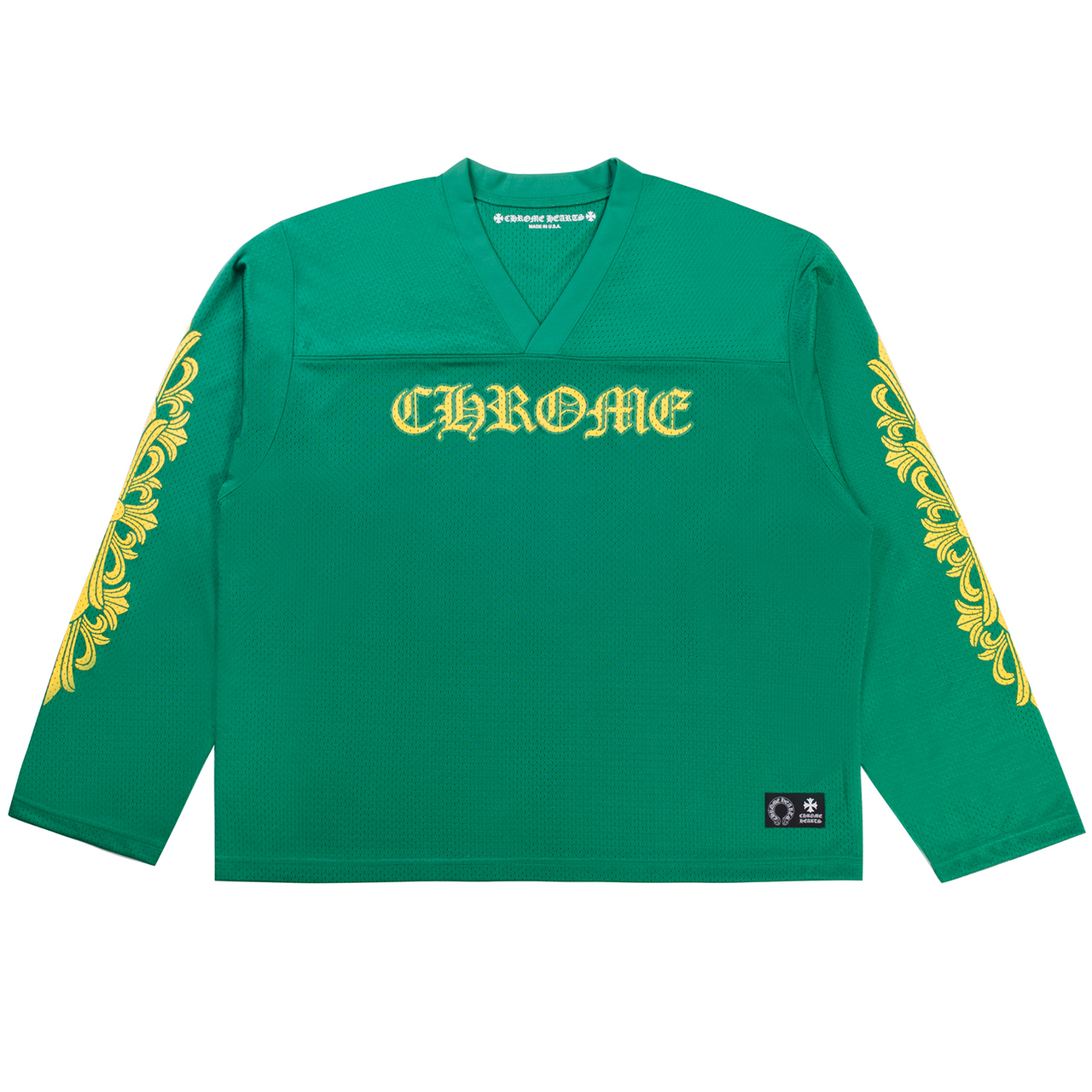 Chrome Hearts Floral Jersey Longsleeve Green Gold