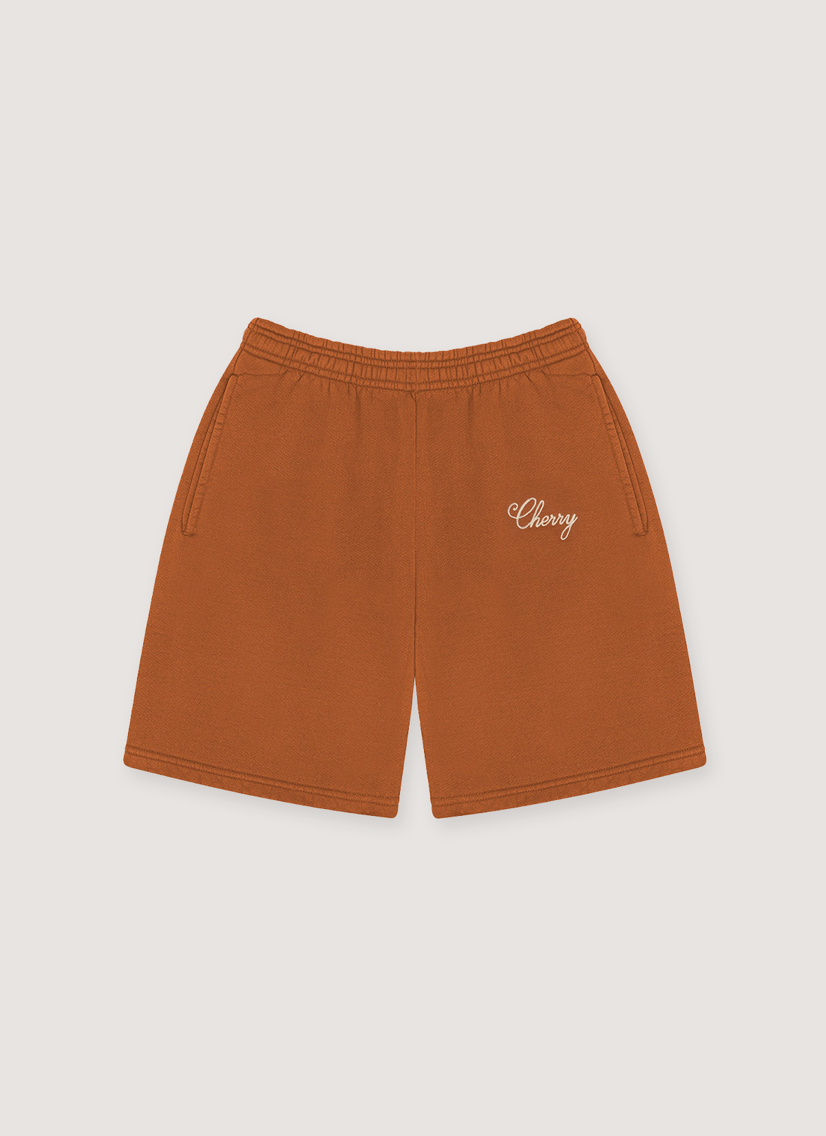 Cherry LA American Classic Sweatshorts Burnt Orange shorts front view