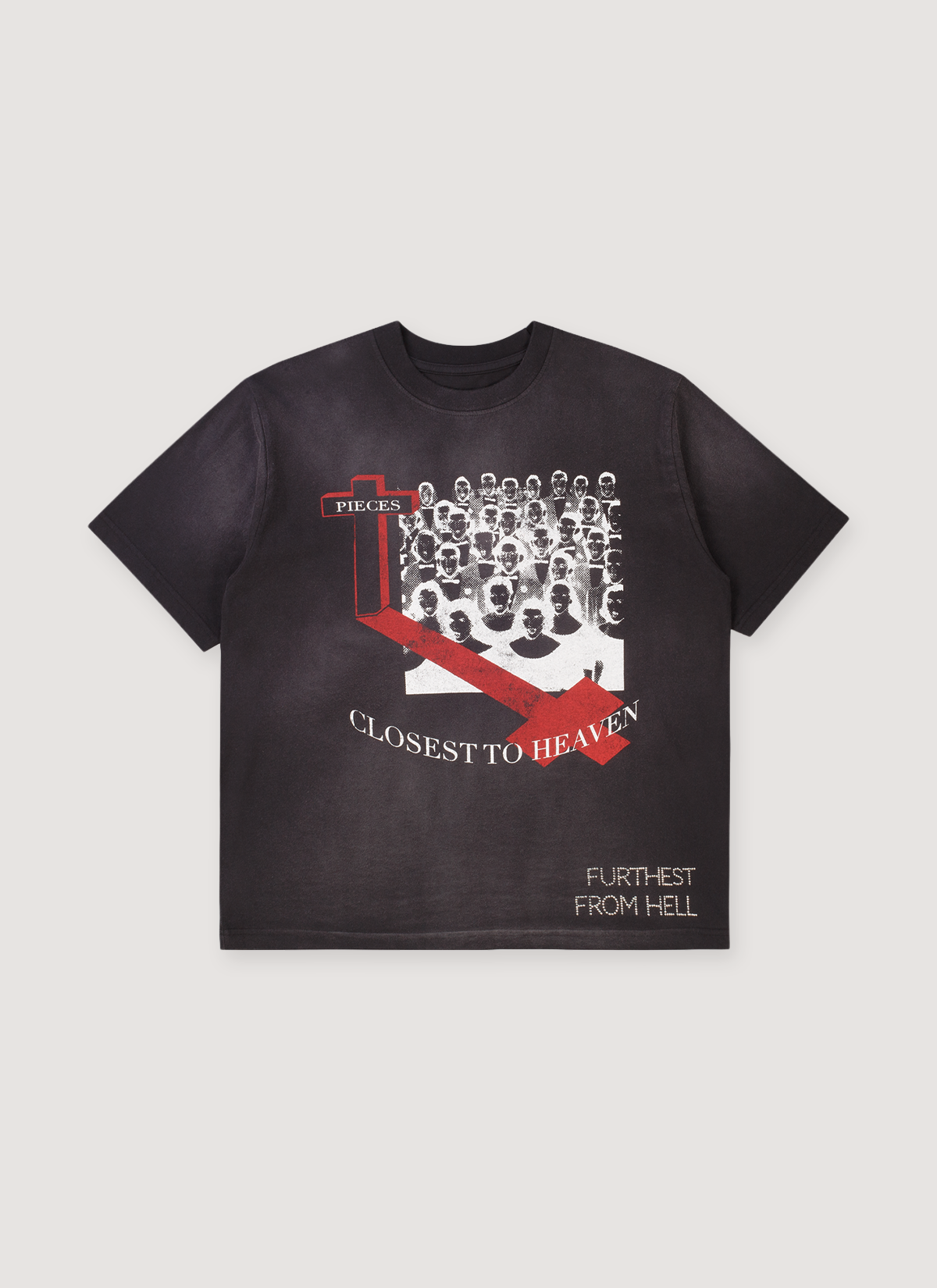 Pieces Closest to Heaven Tee Vintage Black