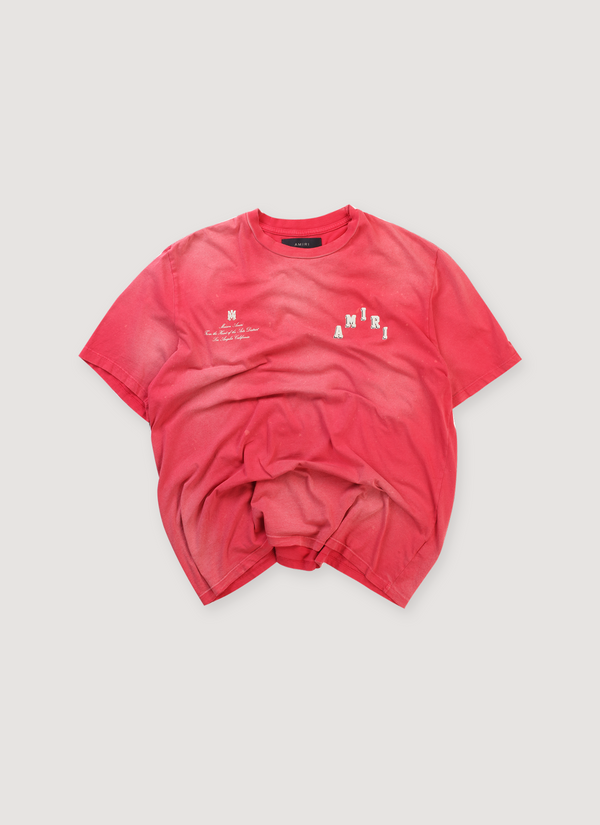 Amiri Collegiate Tee Red (Pre-Owned) Amiri Collegiate Tee Red (Pre-Owned) - Authenticated T-shirts | Pieces Los Angeles