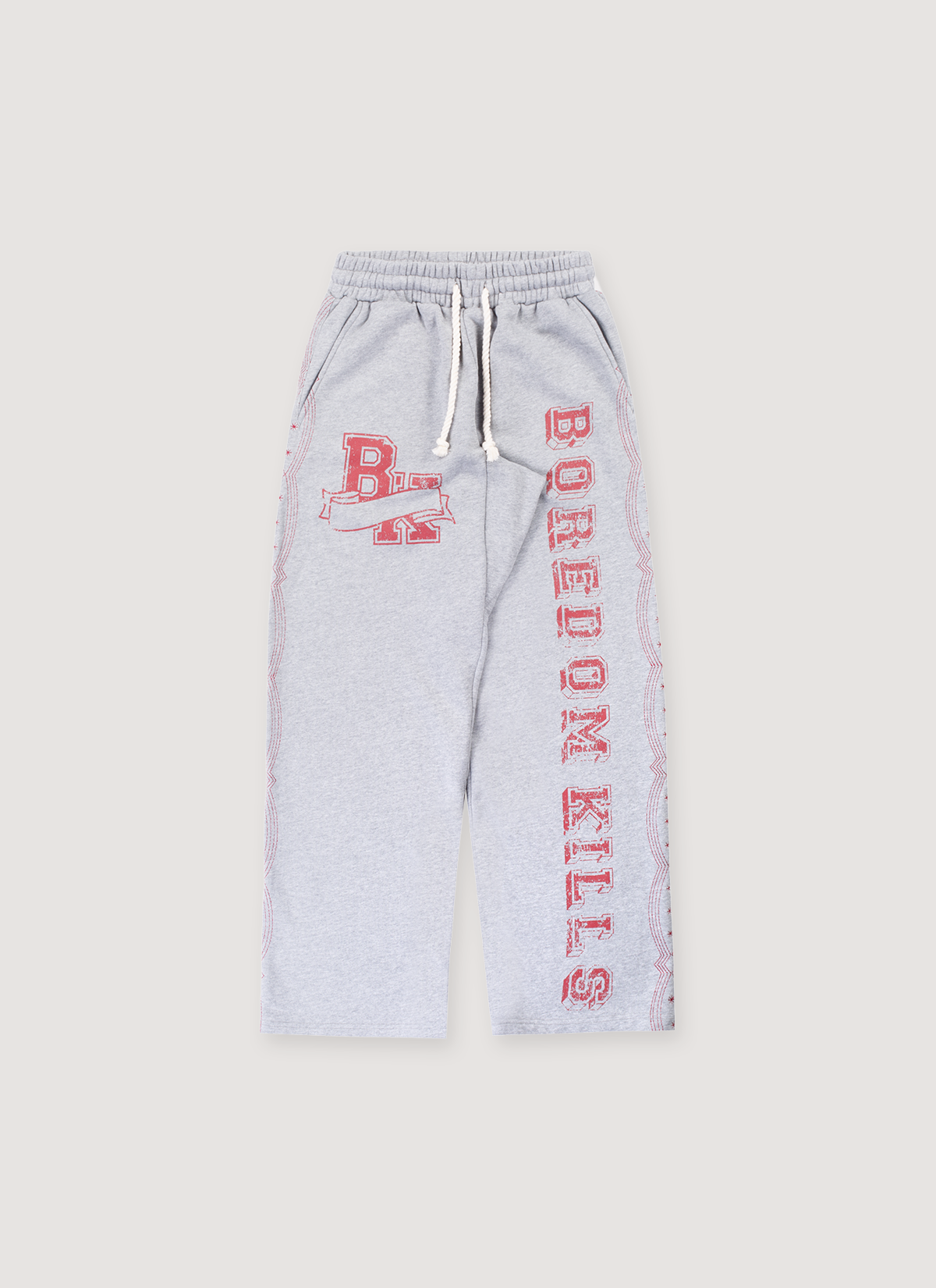 Boredom Kills Collegiate Sweatpants Heather Grey