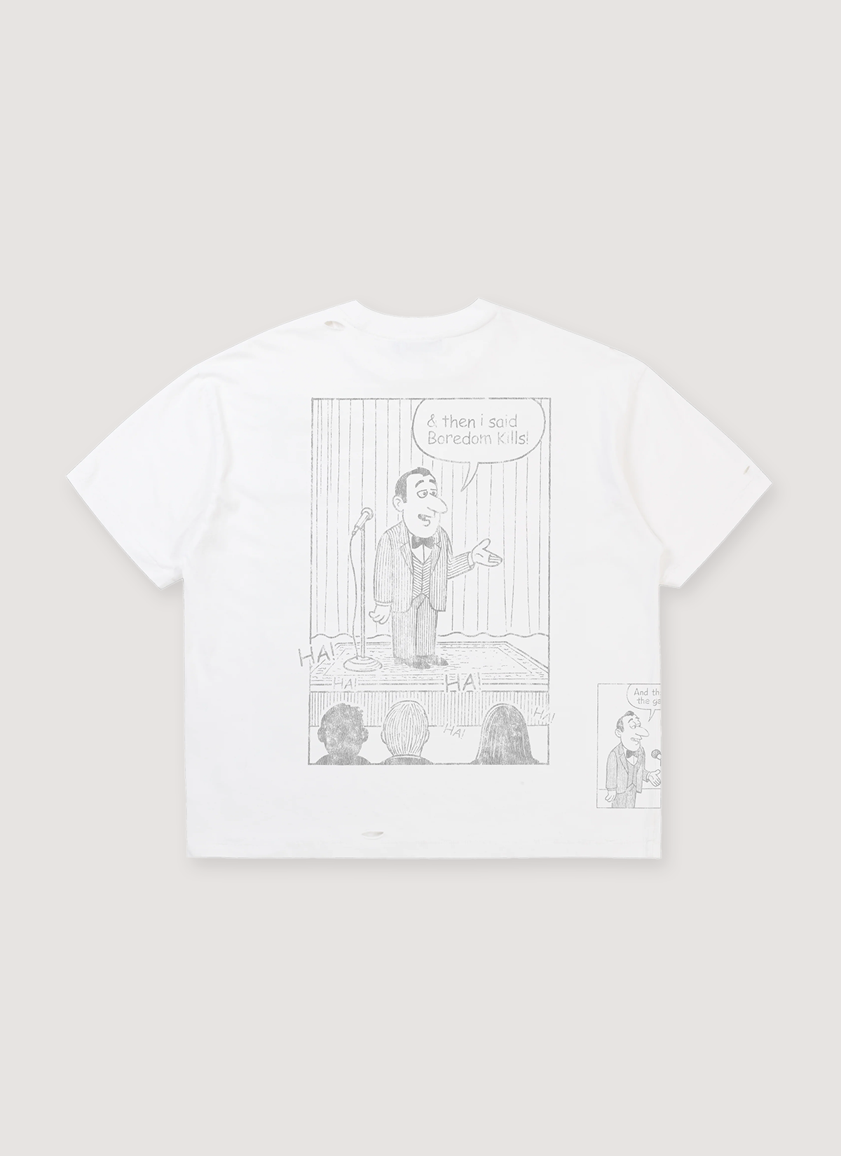 Boredom Kills Comedy Tee Off White Boredom Kills Comedy Tee Off White - Image 2 | Authenticated at Pieces Los Angeles
