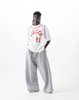 Pieces Wired Pleated Sweatpants Heather Grey