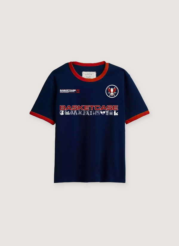 Computer Ringer Tee Navy Computer Ringer Tee Navy - Authenticated T-shirts | Pieces Los Angeles