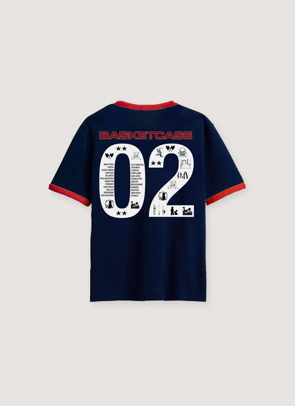 Basketcase Gallery Computer Ringer Tee Navy alternate view - Shop at Pieces Los Angeles