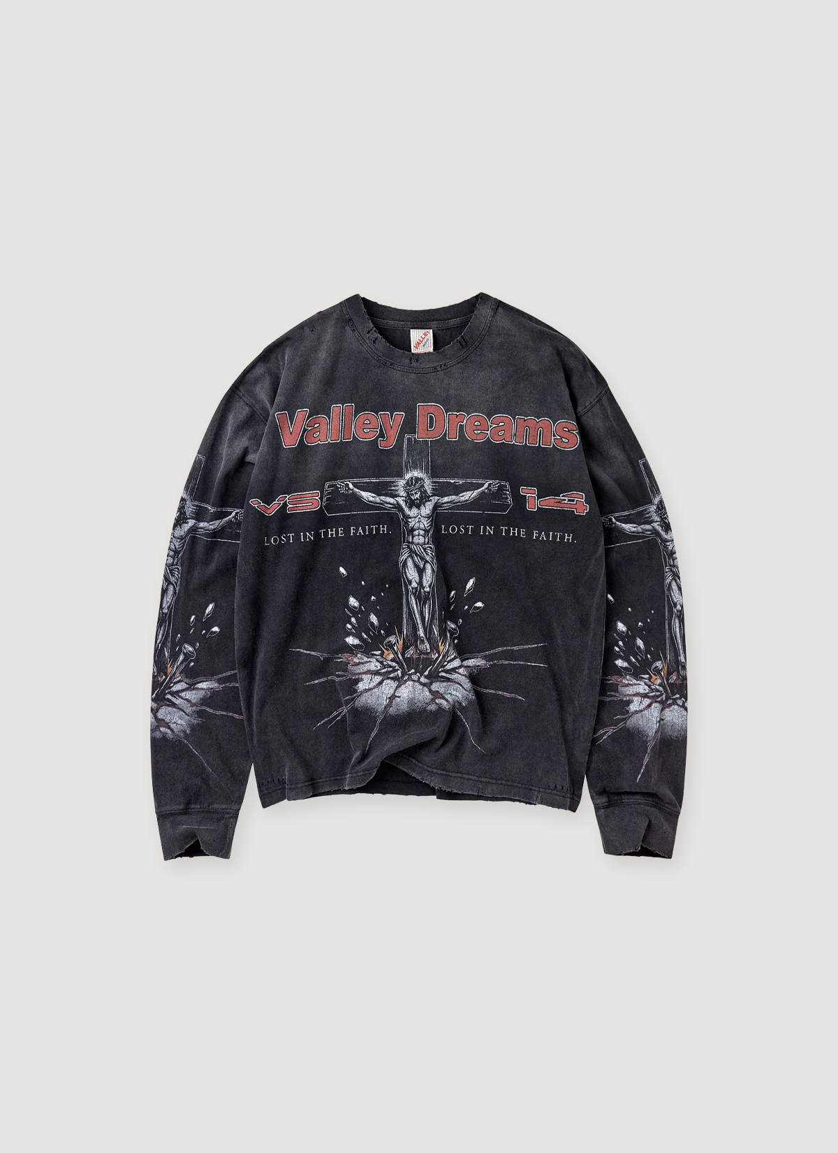Vale Forever Concrete Cross Longsleeve Vintage Black