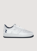 Nike Lil Yatchy Air Force 1 Concrete Boys White Midnight Navy side view Nike Lil Yatchy Air Force 1 Concrete Boys White Midnight Navy - Image 1 | Authenticated at Pieces Los Angeles
