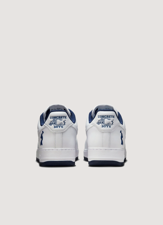Nike x Lil Yatchy Air Force 1 Concrete Boys White Midnight Navy