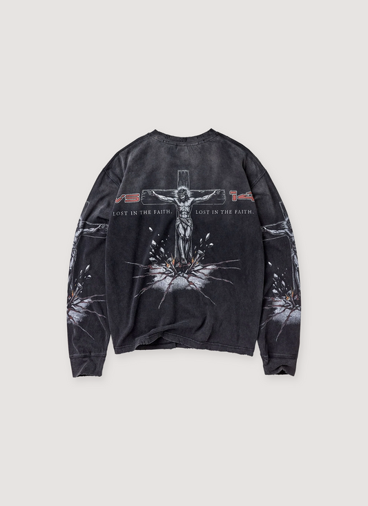 Vale Forever Concrete Cross Longsleeve Vintage Black
