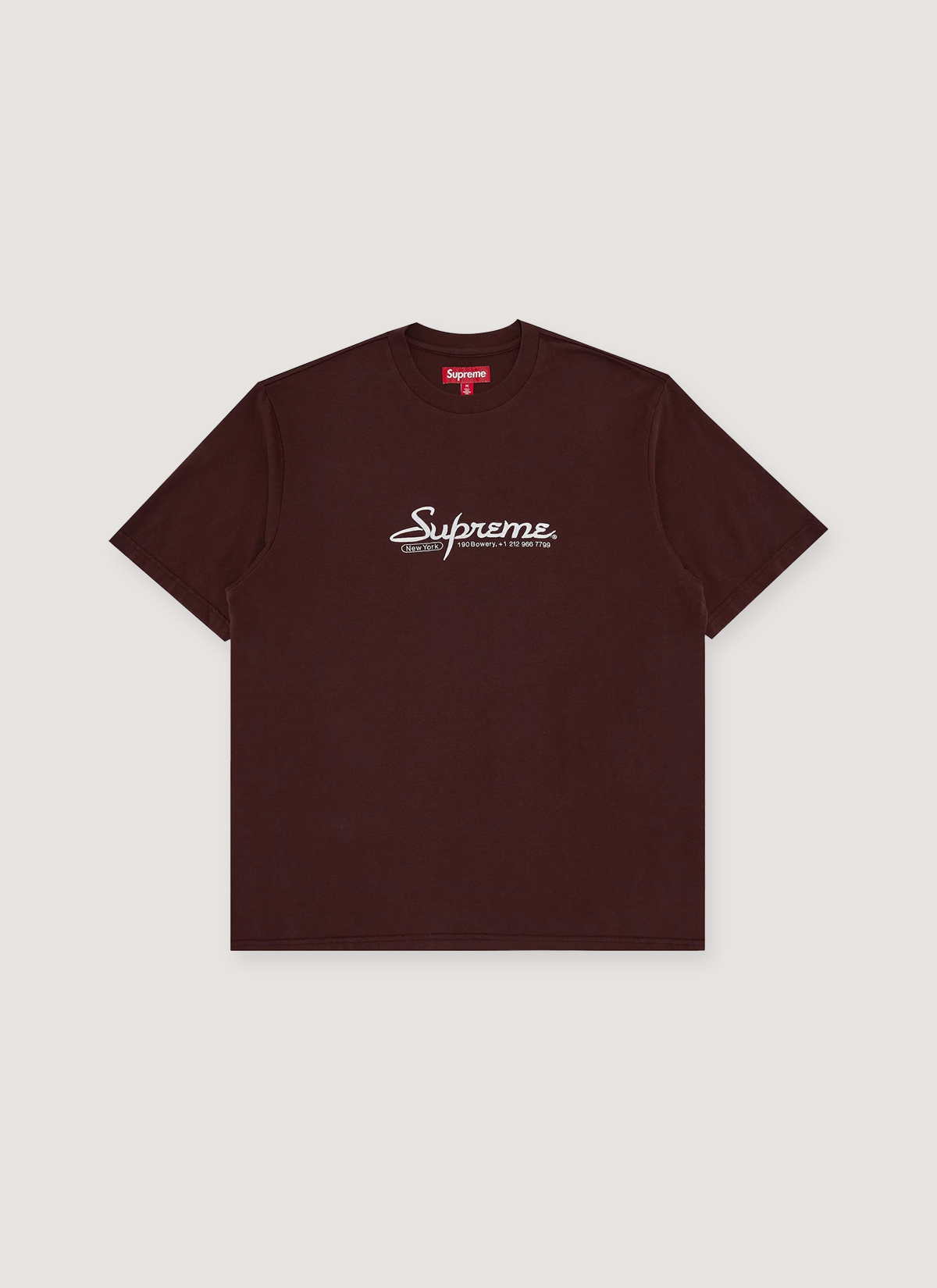 Supreme Contact S/S Top Brown Supreme Contact S/S Top Brown - Image 1 | Authenticated at Pieces Los Angeles