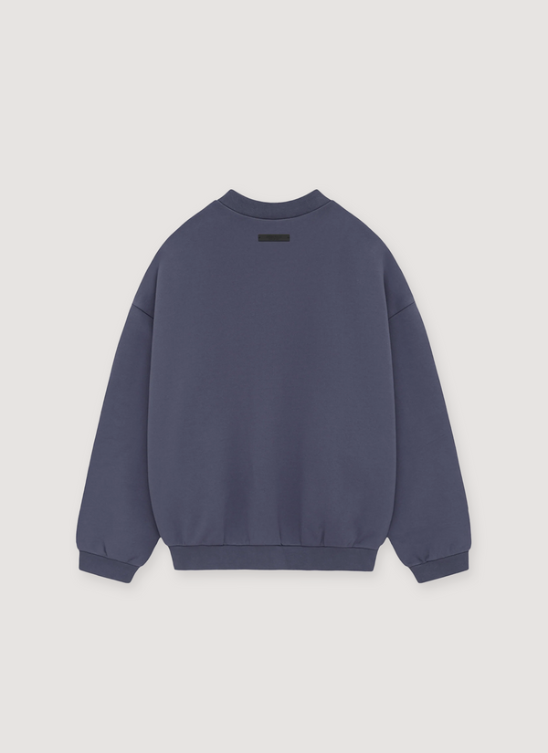 Essentials Fleece Crewneck Marine alternate view - Shop at Pieces Los Angeles