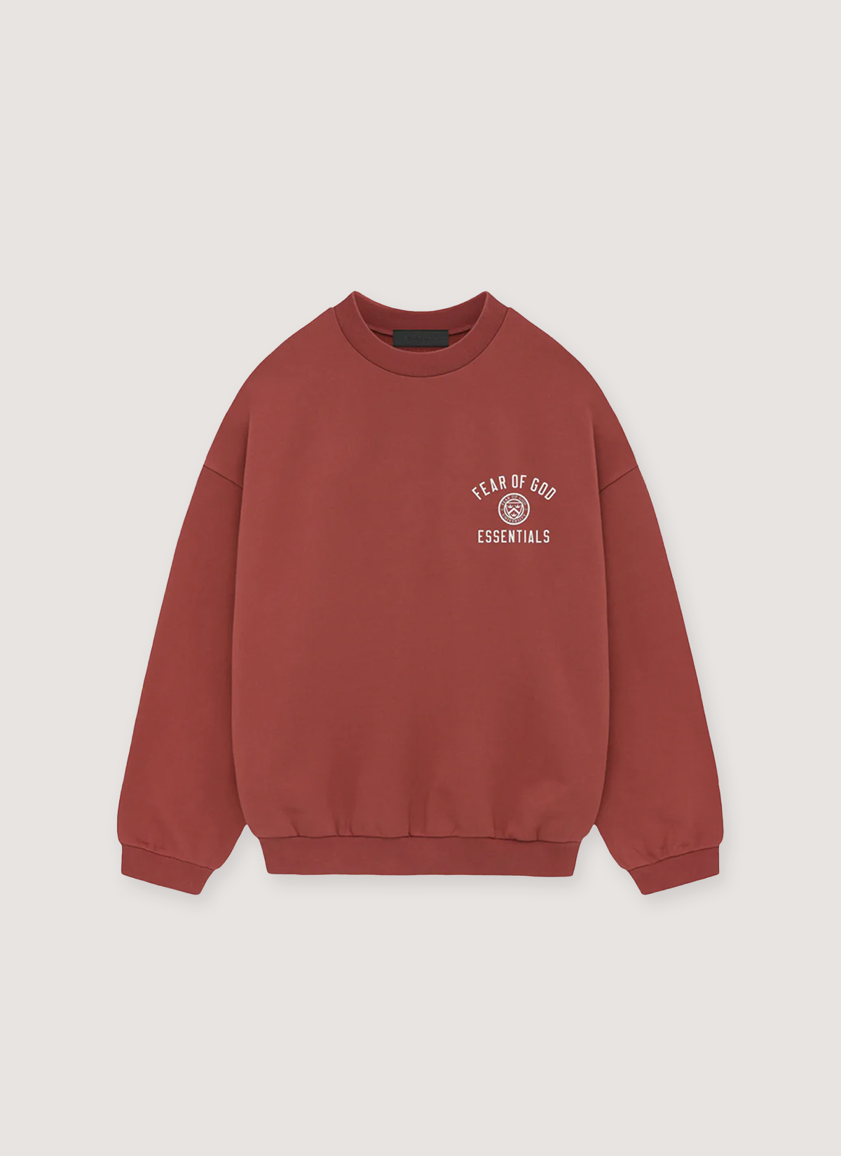 Essentials Fleece Crewneck Crimson