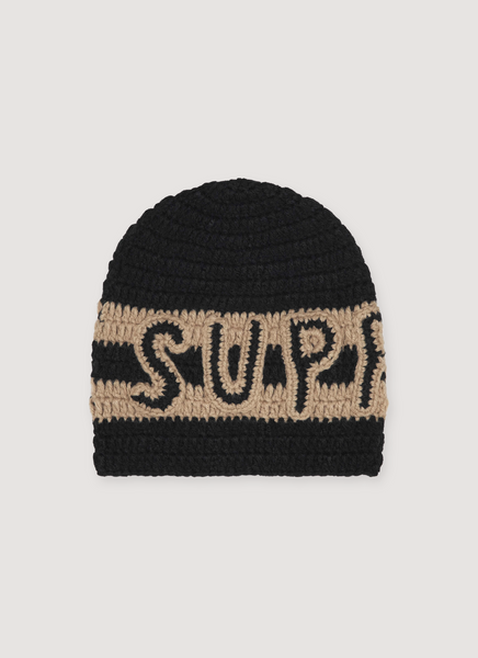 帽子 Supreme Crochet Logo Beanie 25FW Supreme Crochet Logo Beanie Brown - FW25 - US