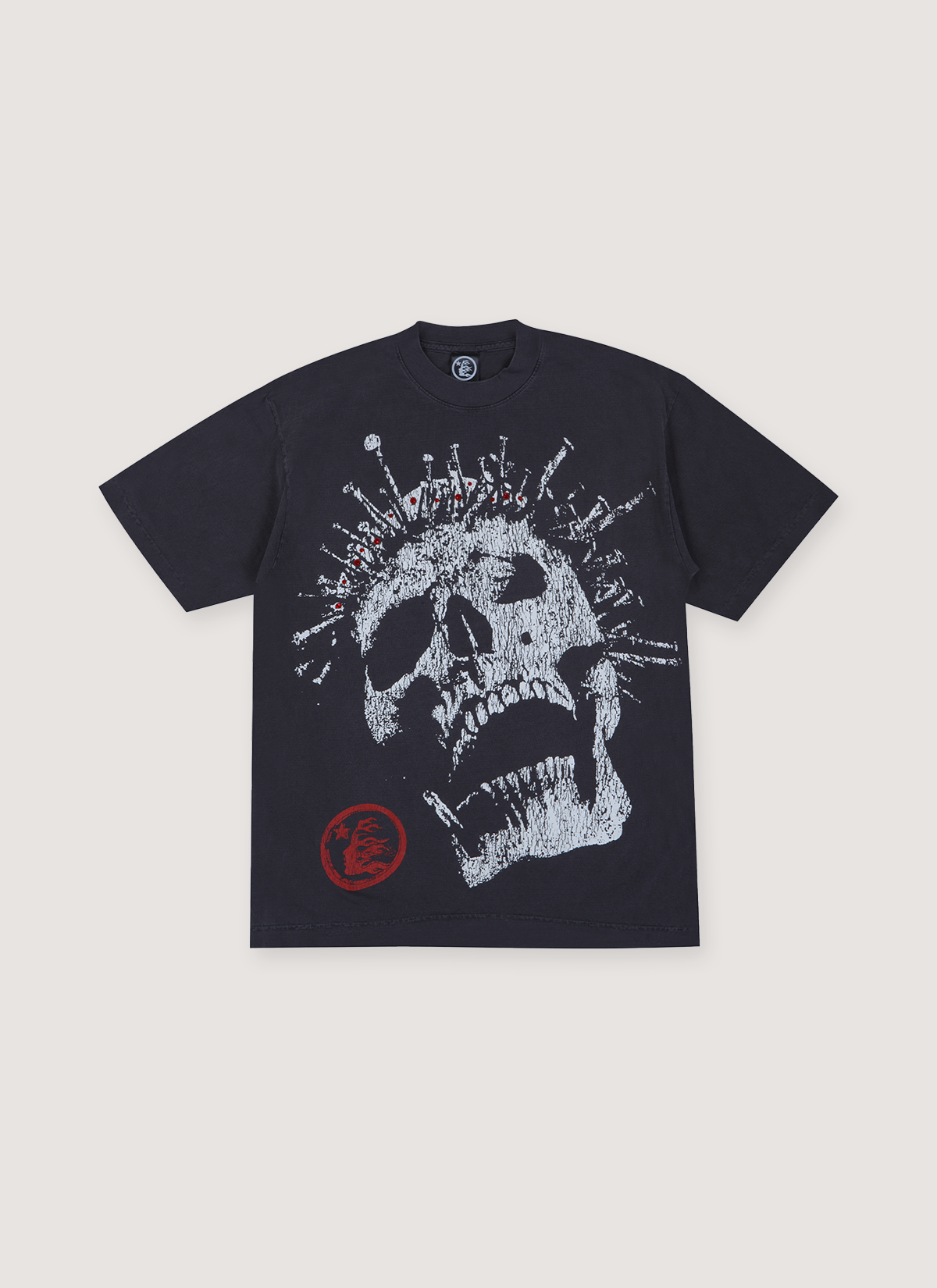 Hellstar Crowned Skull Tee Vintage Black