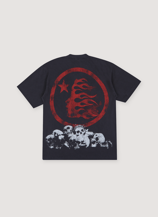 Hellstar Crowned Skull Tee Vintage Black