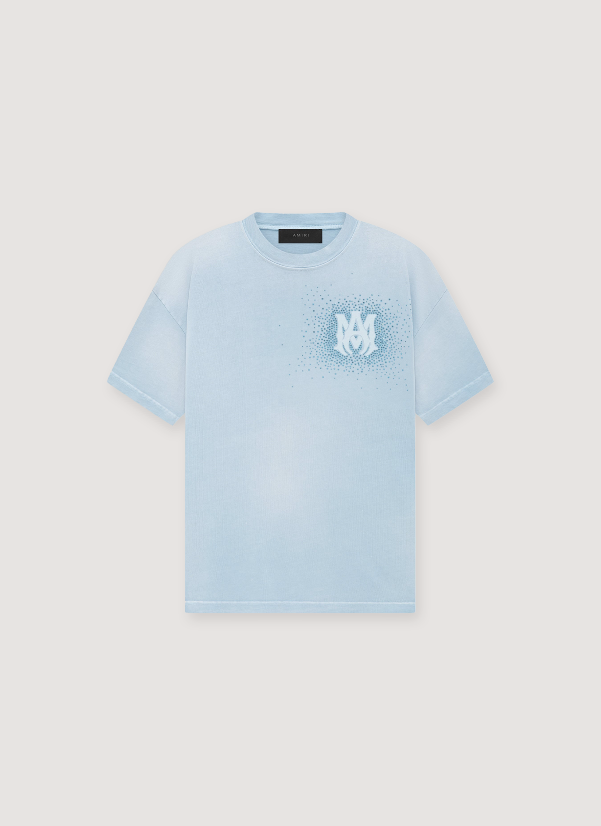 Amiri Crystal Burst Tee Ashley Blue