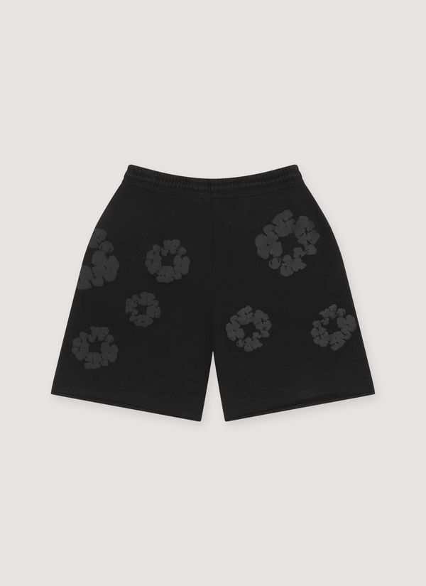 Denim Tears Mono Wreath Sweatshorts Black alternate view - Shop at Pieces Los Angeles