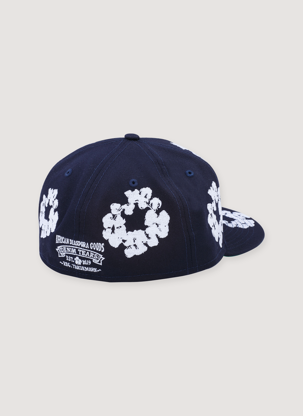 Denim Tears New Era Cotton Wreath 59/50 Navy | PIECES Los Angeles