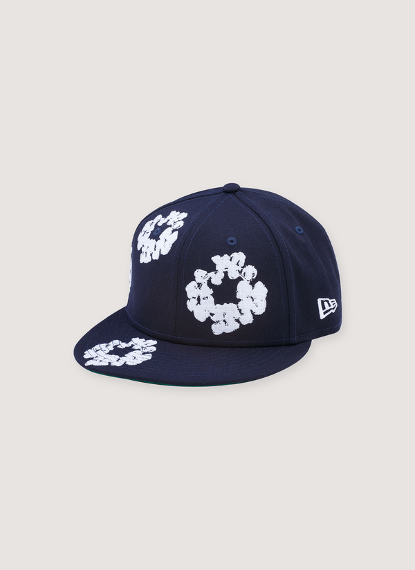 Denim Tears New Era Cotton Wreath 59/50 Navy New Era Cotton Wreath 59/50 Navy - Authenticated Hats | Pieces Los Angeles