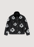Denim Tears Leather Cotton Wreath Type-3 Jacket Black Denim Tears Leather Cotton Wreath Type-3 Jacket Black - Image 1 | Authenticated at Pieces Los Angeles