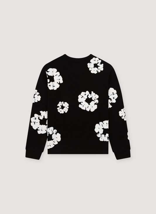 Denim Tears Cotton Wreath Long Sleeve Black