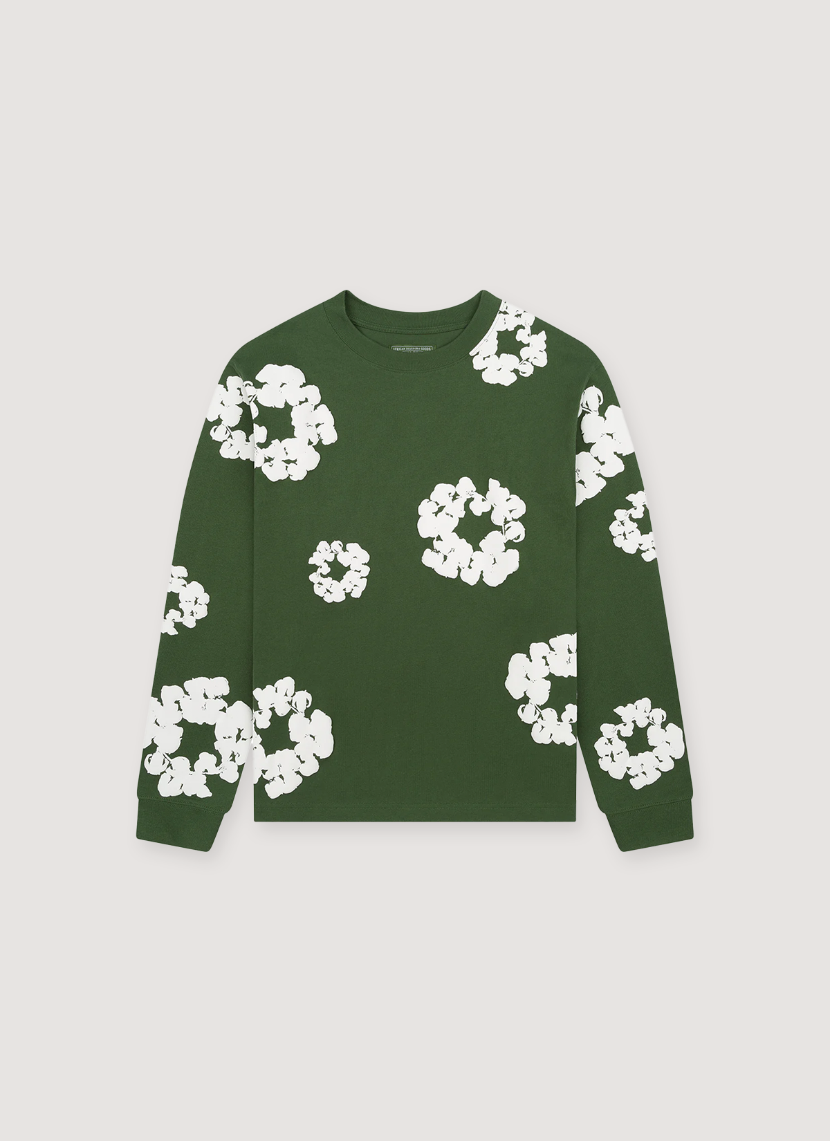 Denim Tears Cotton Wreath Long Sleeve Green – PIECES