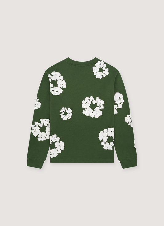 Denim Tears Cotton Wreath Long Sleeve Green