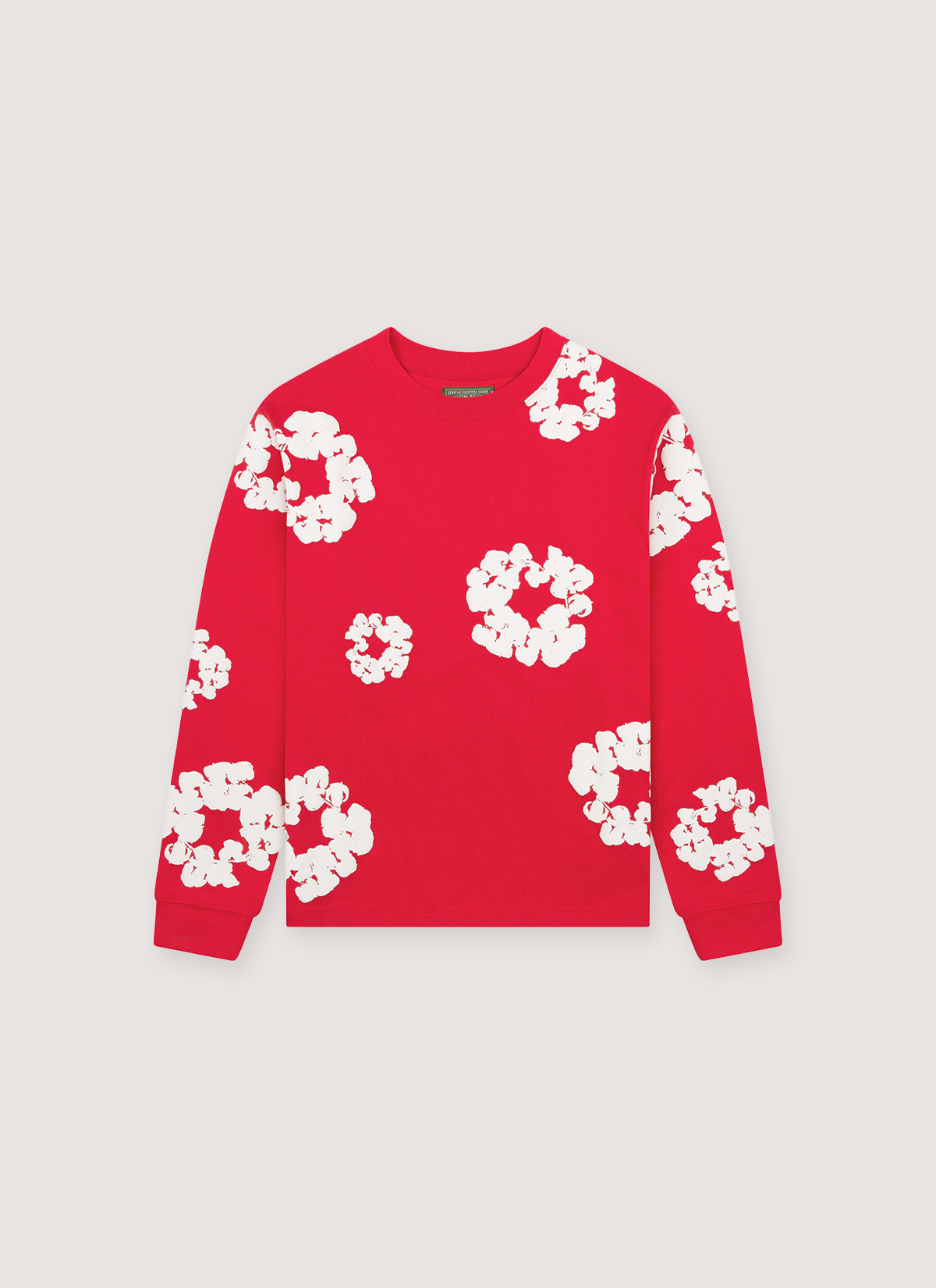 Denim Tears Cotton Wreath Long Sleeve Red