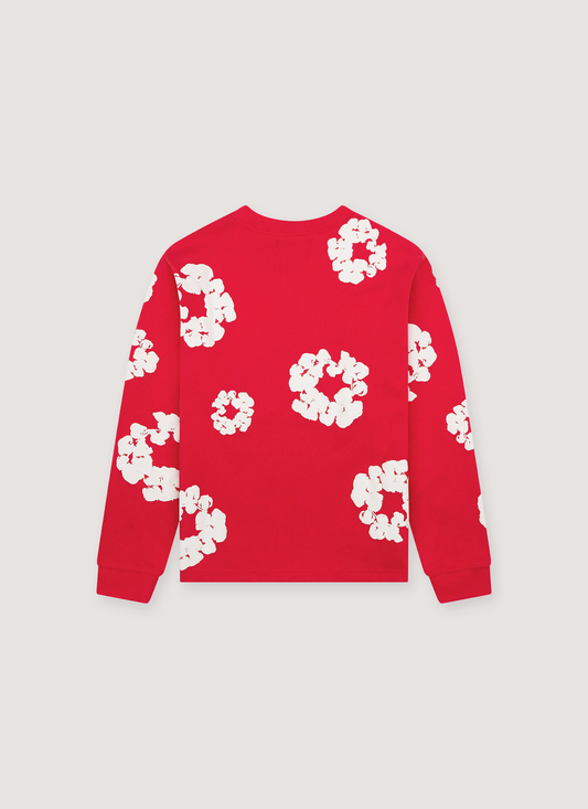 Denim Tears Cotton Wreath Long Sleeve Red