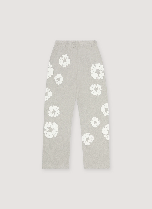 Denim Tears Cotton Wreath Open Hem Sweatpants Grey